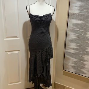 Mini Dot Black Dress